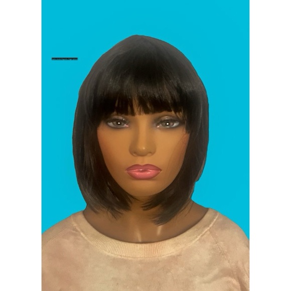 Sleek Black Bob Wig